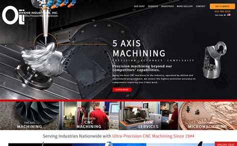 cnc manufacturing web development|cnc machine website design.